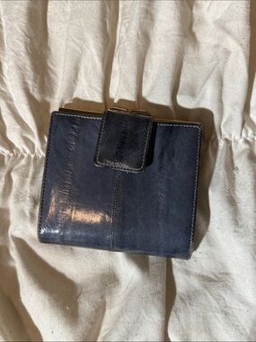 Navy Leather Wallet
